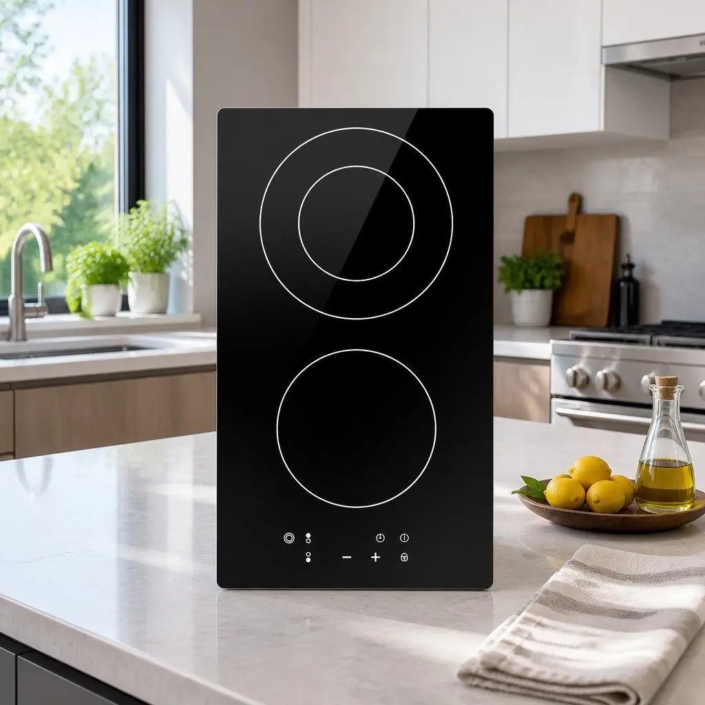 30cm Black Electric Ceramic Cooktop with Touch Control
