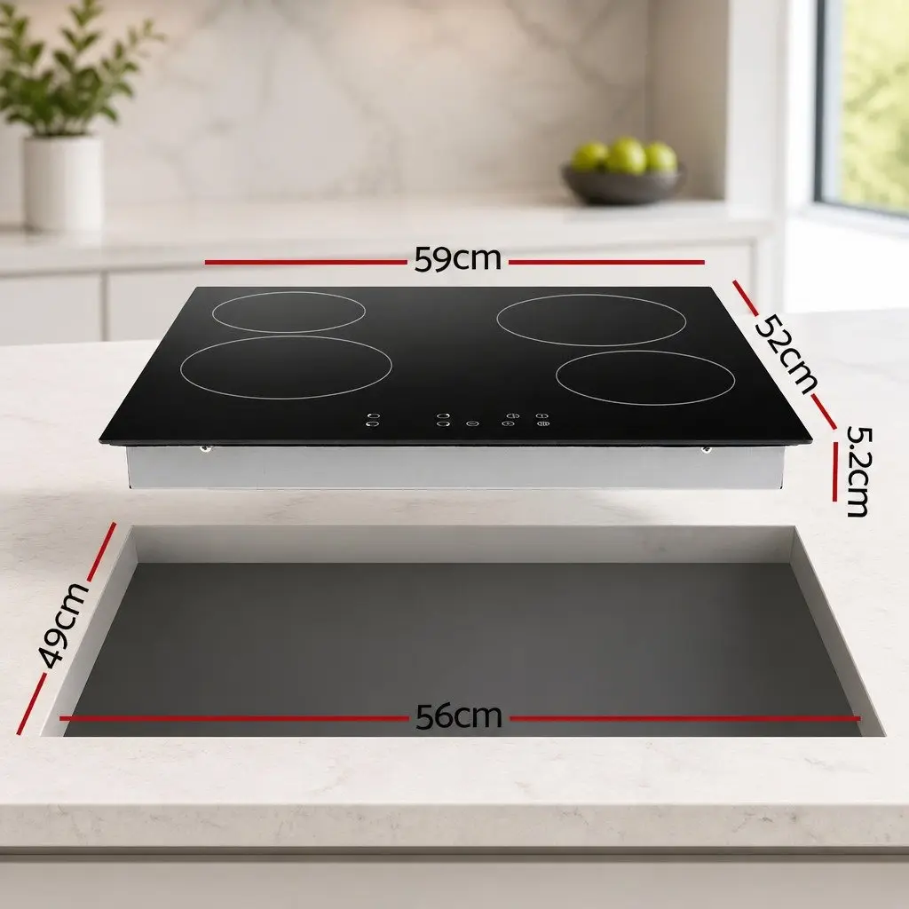 60cm Electric Ceramic Cooktop with Touch Control