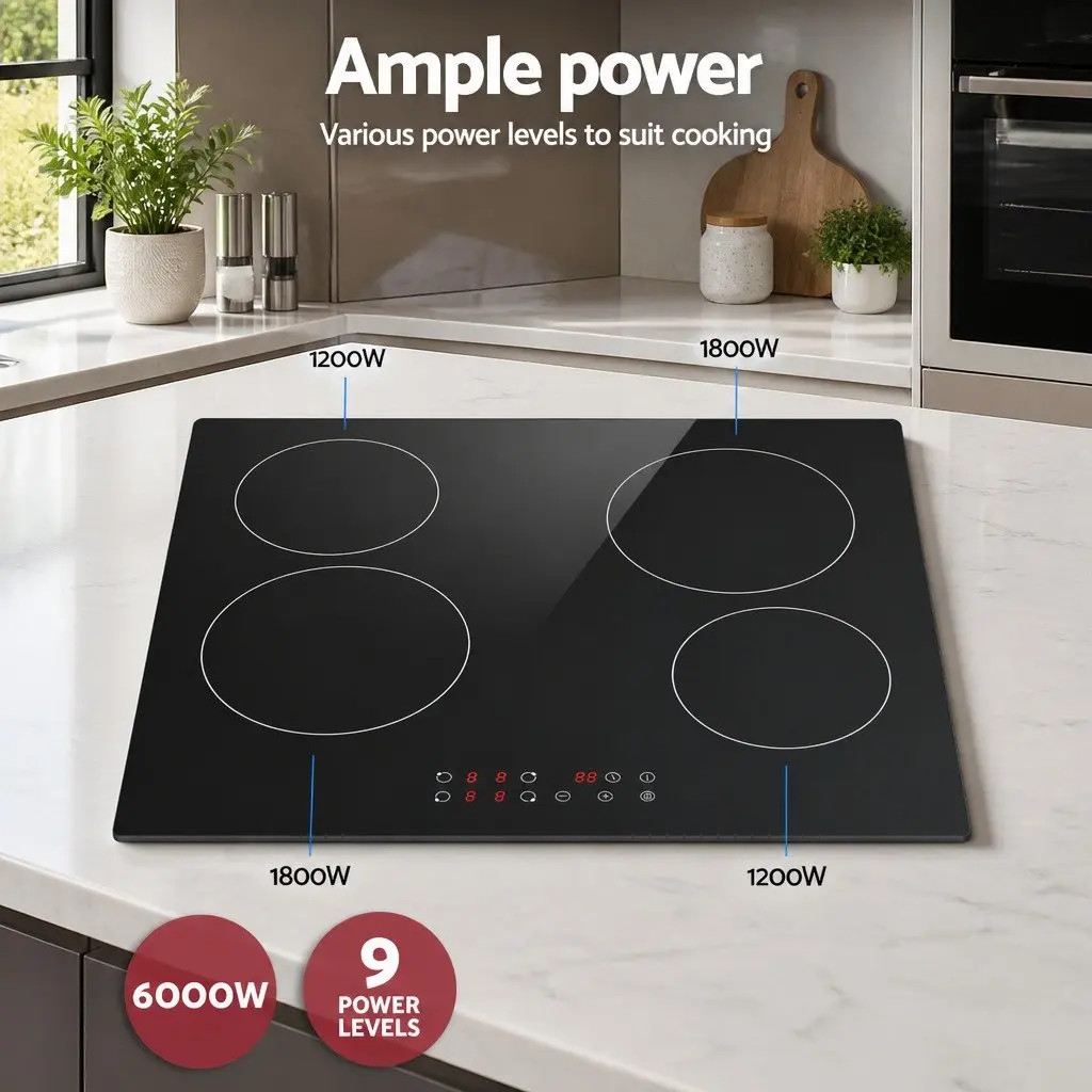 60cm Electric Ceramic Cooktop with Touch Control