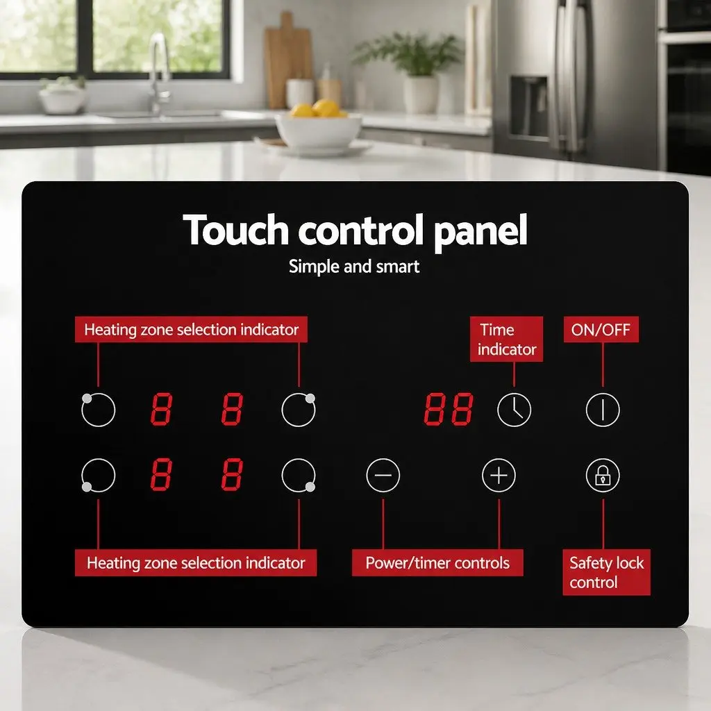 60cm Electric Ceramic Cooktop with Touch Control