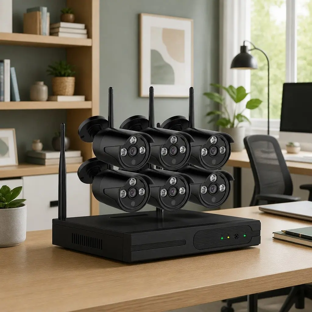 Wireless Security Camera System 3MP NVR 8 Channel Black