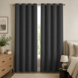 Premium Eyelet Blackout Curtain Panels with Noise Reduction