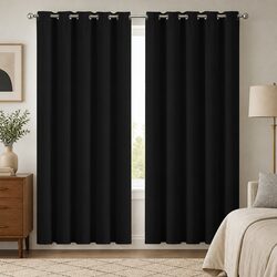 Premium Blackout Curtain Panels with Eyelet Design