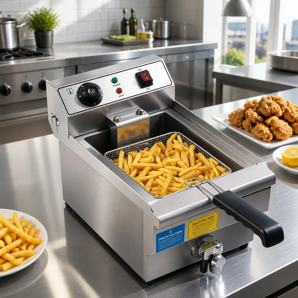 Deep Fryer Stainless Steel 10L Silver 3000W