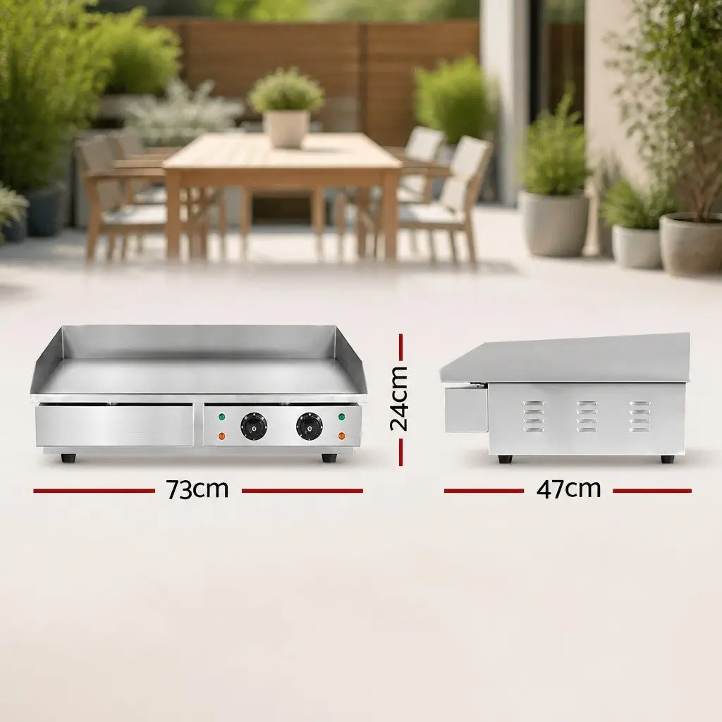 73cm Electric Griddle with Dual Cooking Zones