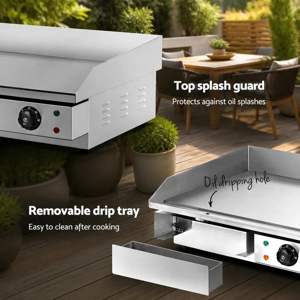73cm Electric Griddle with Dual Cooking Zones