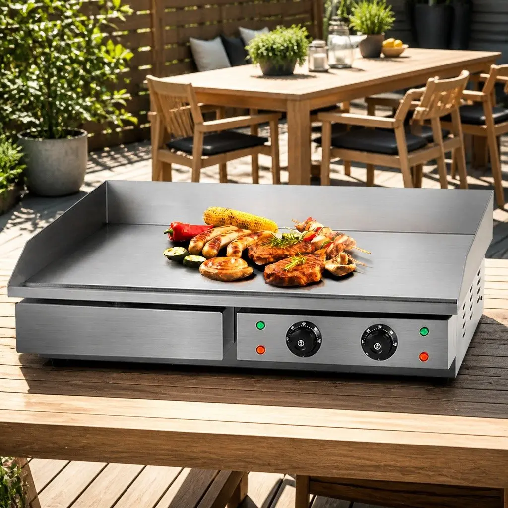 73cm Electric Griddle with Dual Cooking Zones