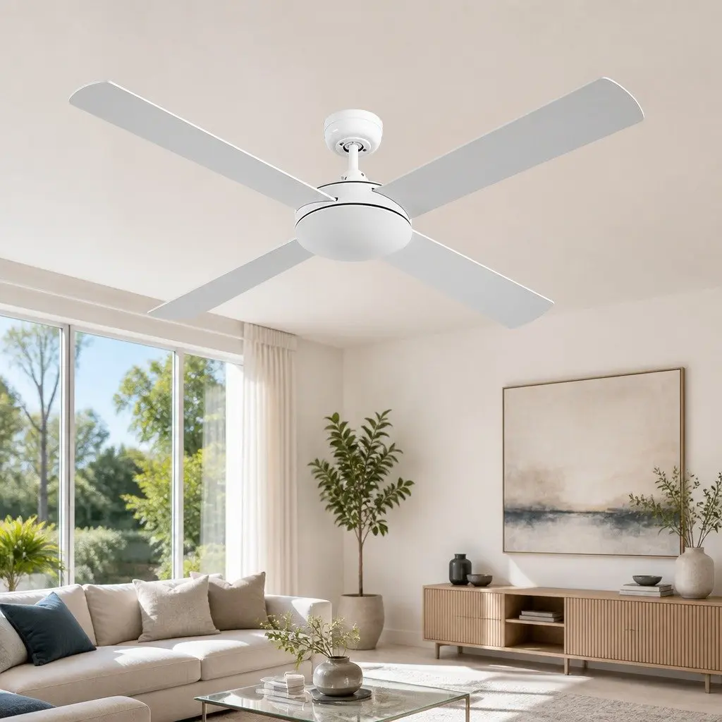 52 Inch Ceiling Fan with 4 Wooden Blades