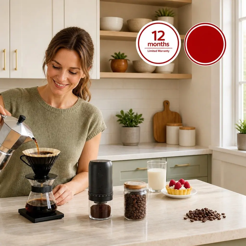 Portable Electric Coffee Grinder with USB-C