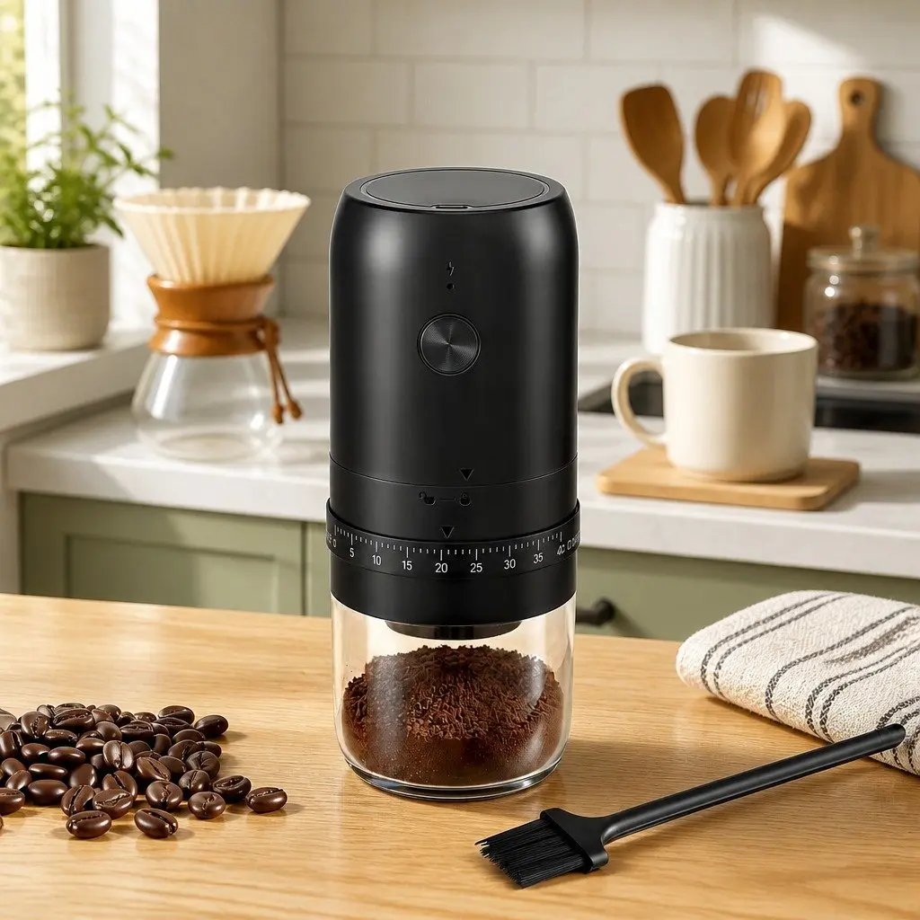 Portable Electric Coffee Grinder with USB-C