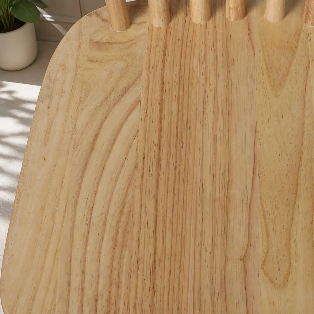 8 Windsor-Style Dining Chairs in Natural Oak