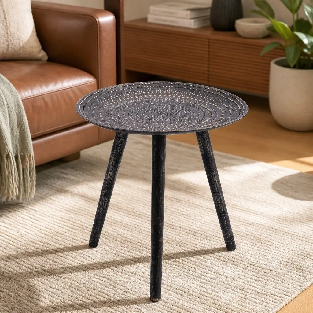 Side Table Coffee Bedside End Table Composite Wood Top Solid Wood Legs Storage