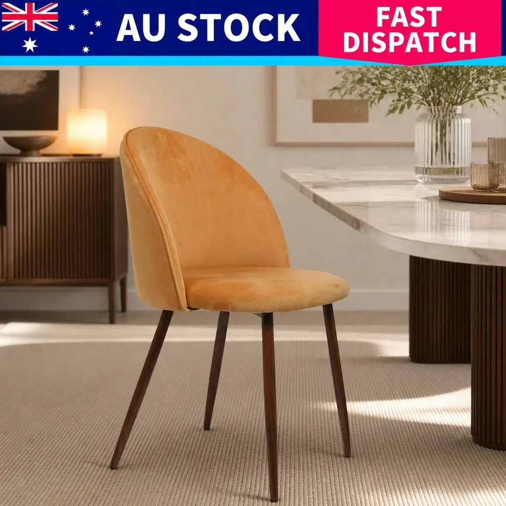 Velvet Dining Chair Set of 6 for Dining Spaces