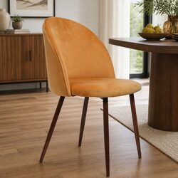 Elegant Dining Chairs Set of 2 in Plush Velvet
