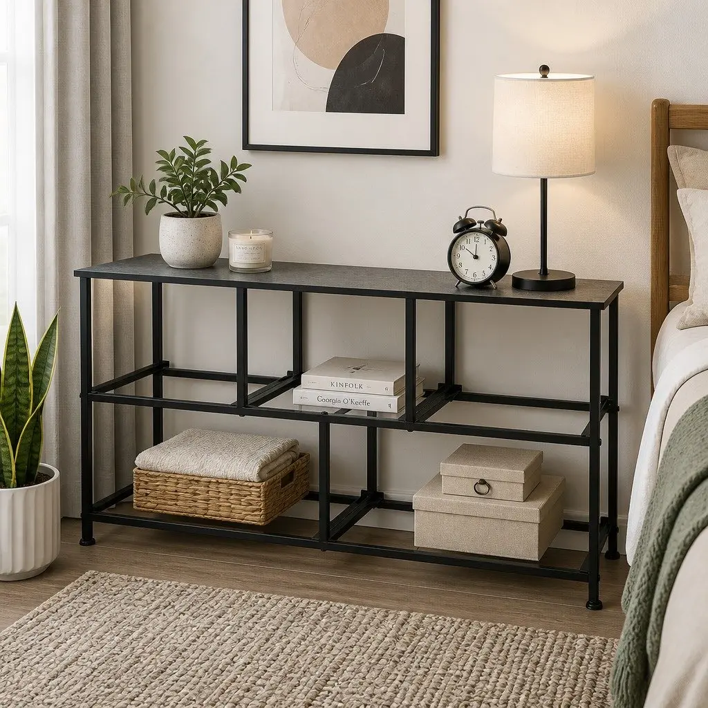 Dark Grey 5-Drawer Storage Cabinet for Home