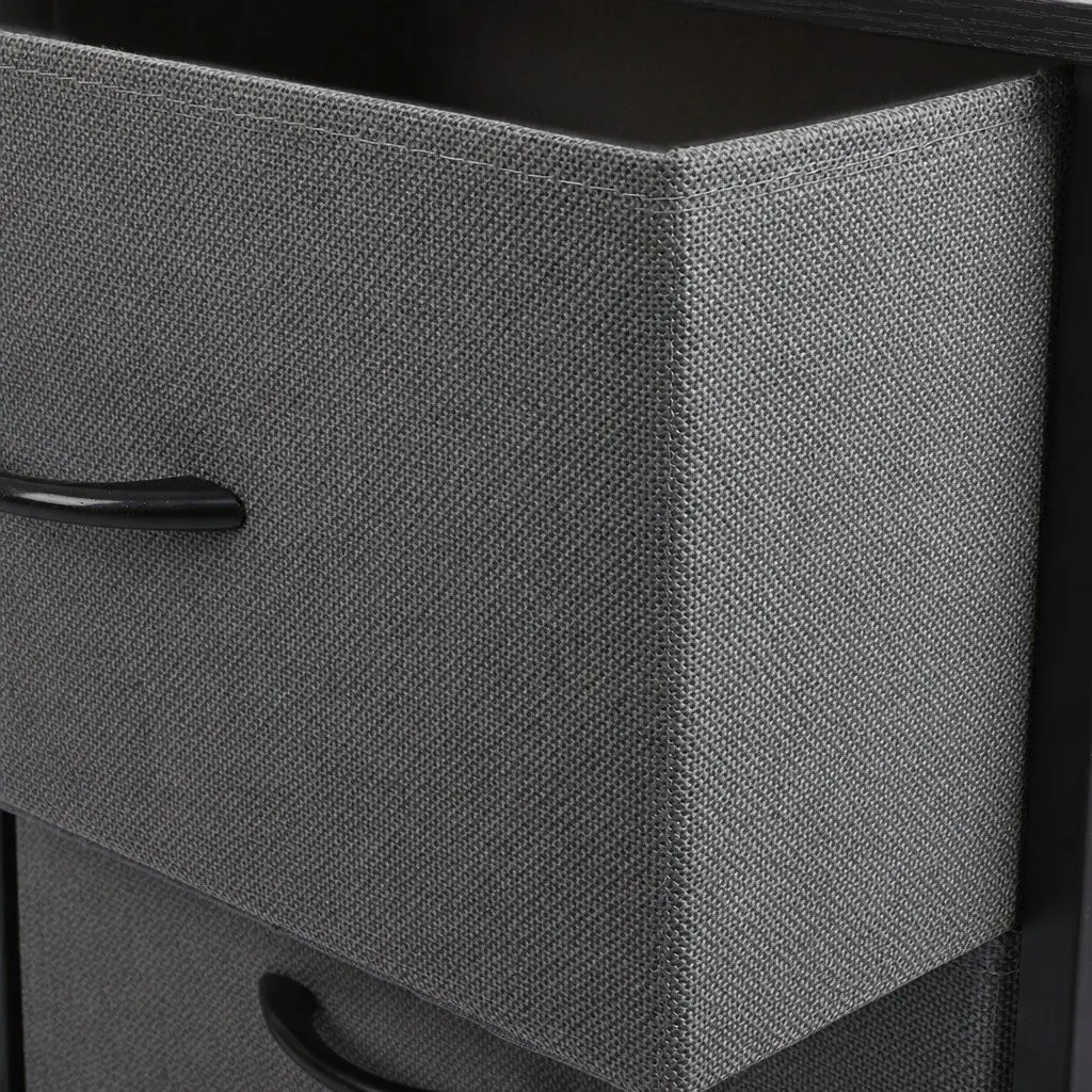 Dark Grey 5-Drawer Storage Cabinet for Home