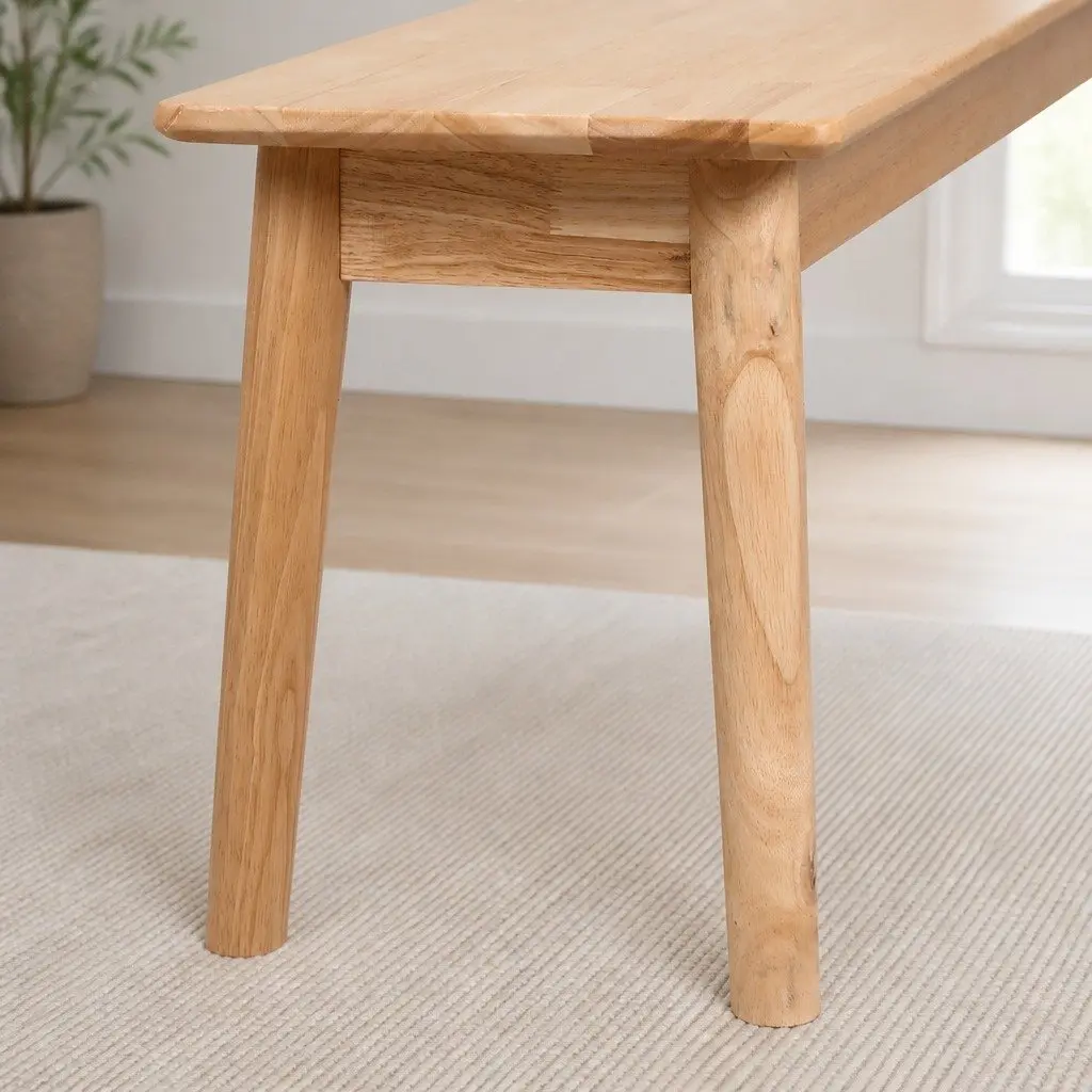 Dining Bench Rubberwood 120cm Natural
