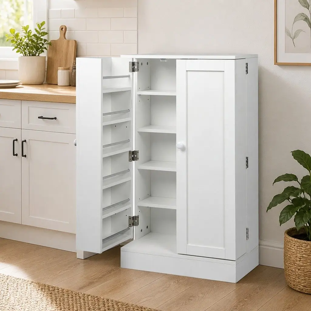 Buffet Sideboard with 180° Double Doors