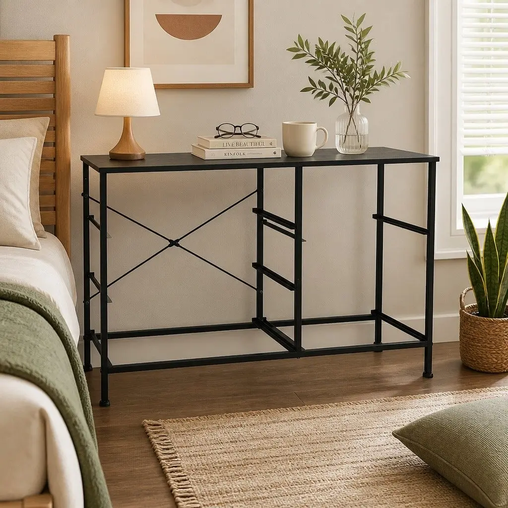 Storage Cabinet Tower Chest of Drawers MDF Steel Grey