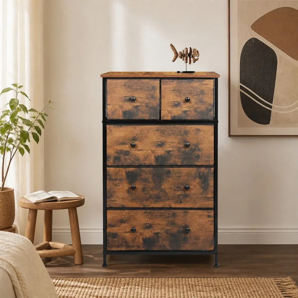 Tallboy Storage Cabinet with Removable Drawers