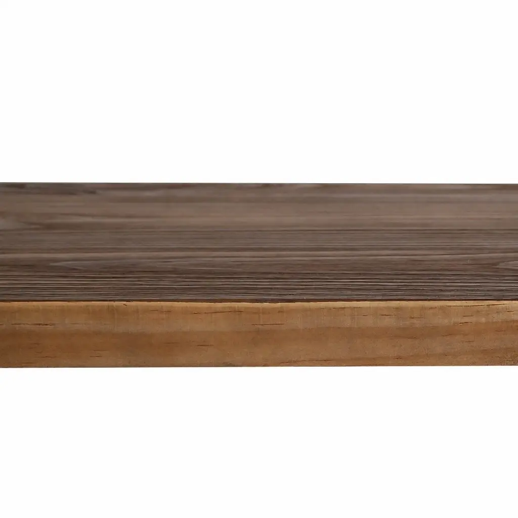 Industrial Dining Table with Solid Pine Wood Top