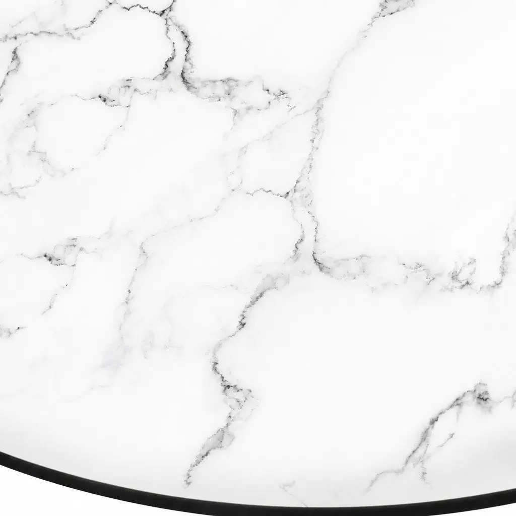 Round Dining Table for 4 Persons in White
