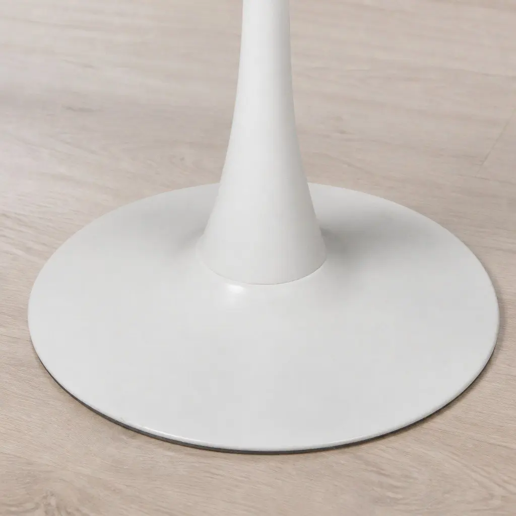 Round Dining Table for 4 Persons in White
