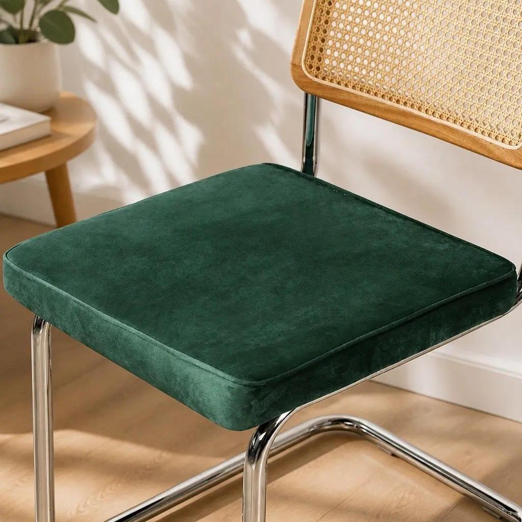 Dining Chairs Set of 2 with Rattan Backrest