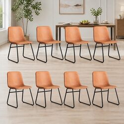 Sturdy Dining Chairs Set of 8 with Ergonomic Design