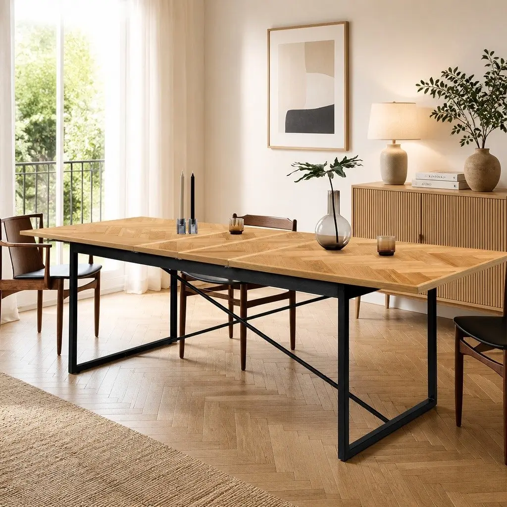 Extendable Dining Table for 10 People