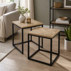 High-Quality 2-Piece Nesting Coffee Table Set