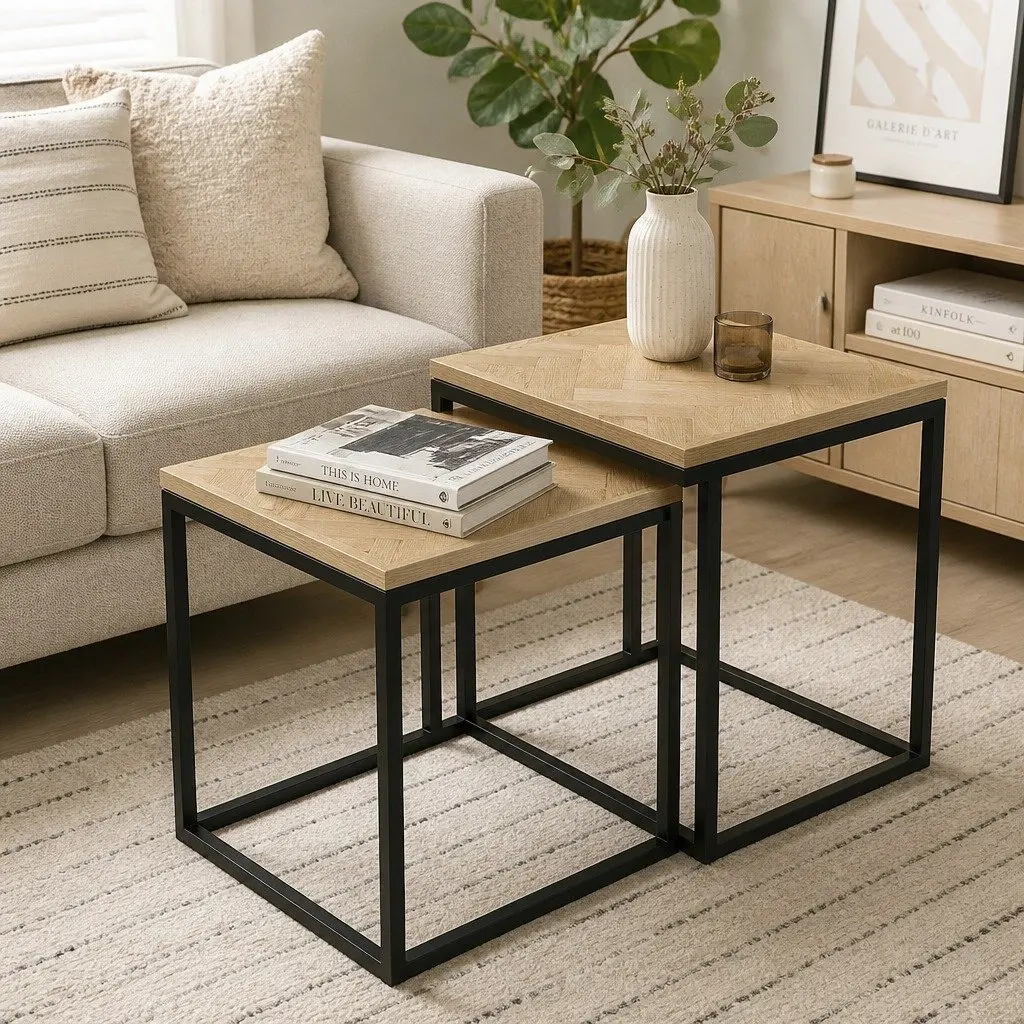 2-Piece Nesting Coffee Table Set
