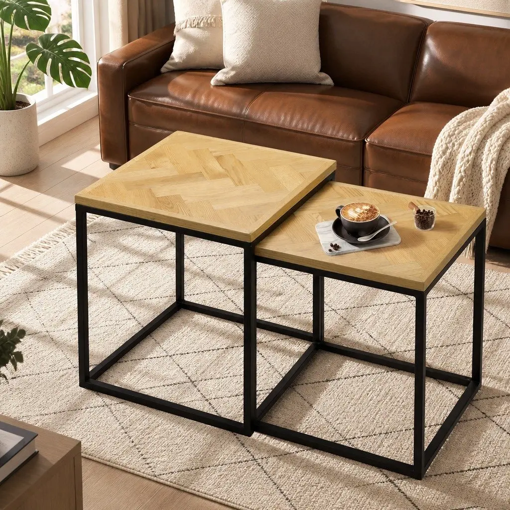 2-Piece Nesting Coffee Table Set