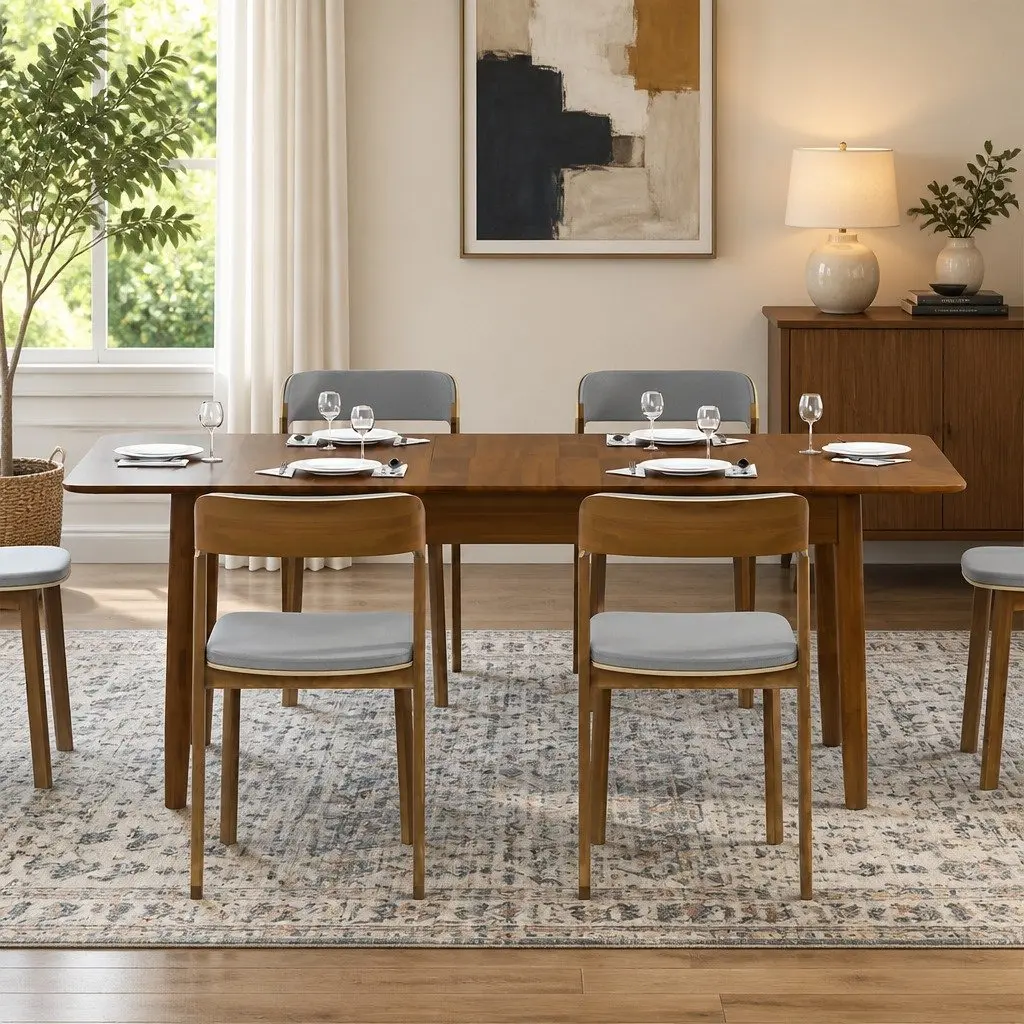 Extendable Dining Table 1.6–2M for 8–10 People