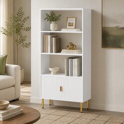 Stylish 3 Tier Display Shelf with Elegant White Finish