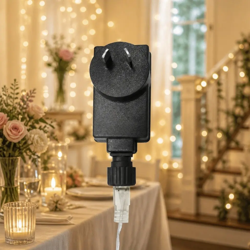 Curtain String Lights 300 LED Cool White Wedding Party Indoor Outdoor Decor