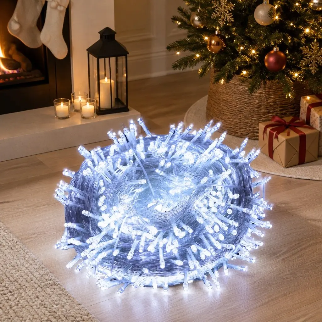 500 LED Cool White String Lights for Decoration