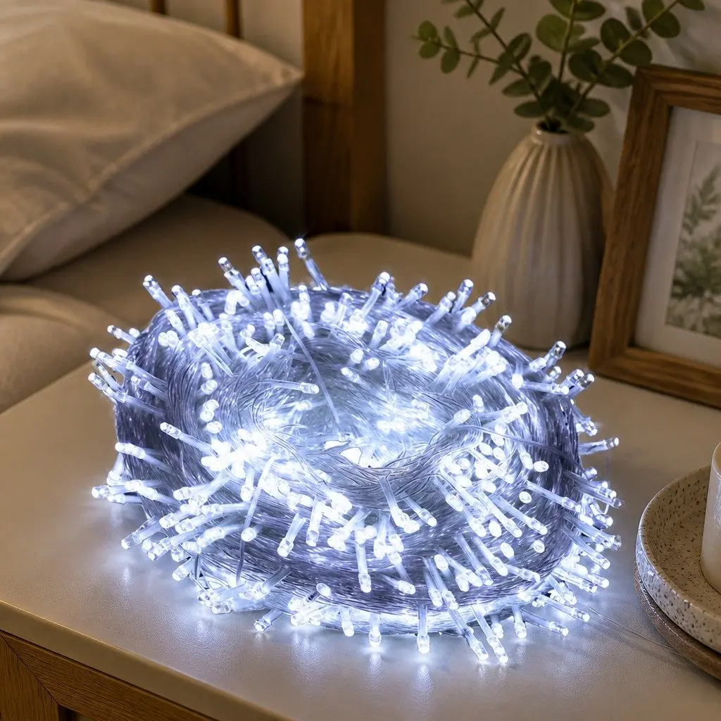 500 LED Cool White String Lights for Decoration