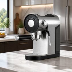 20 Bar Espresso Machine with Mug Warmer and Milk Frother