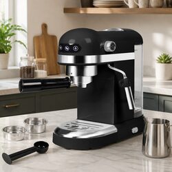 Stainless Steel Espresso Coffee Maker with Touch Screen