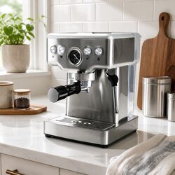 High-Quality Espresso Coffee Machine with Milk Frother