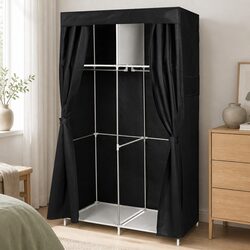 Sturdy Fabric Wardrobe Organizer 102cm with Metal Frame