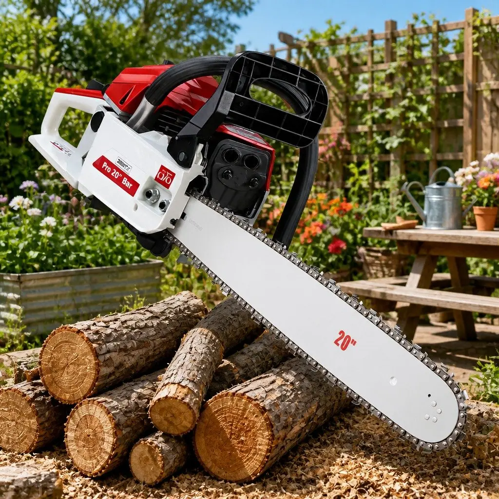 Commercial Grade 58cc Petrol Chainsaw with 20" Bar