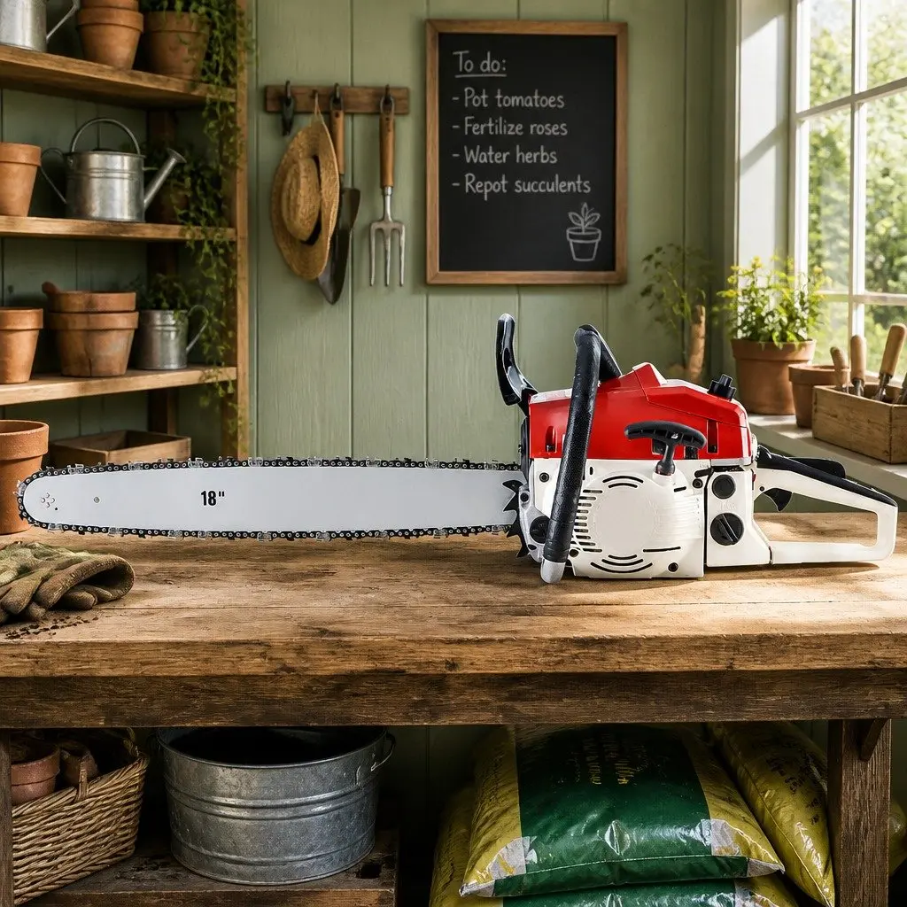 Commercial Grade 45CC Petrol Chainsaw with E-Start