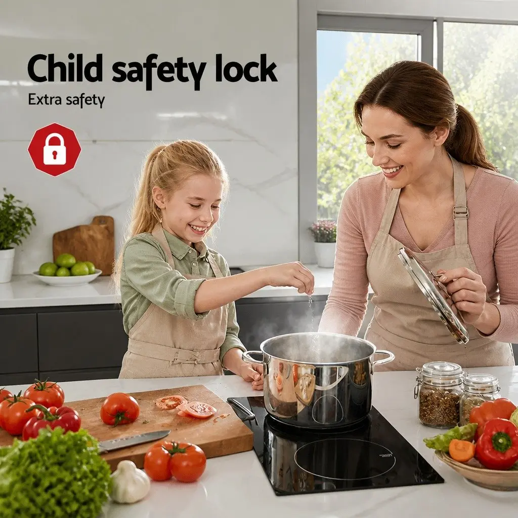 30cm Induction Cooktop with 2 Cooking Zones