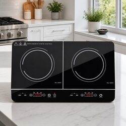 60cm Portable Induction Cooktop with 2 Cooking Zones