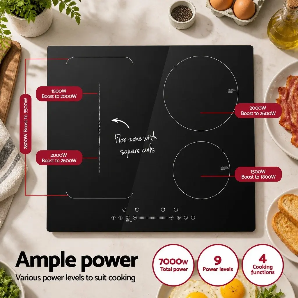 4 Zone Induction Cooktop 60cm with Touch Control