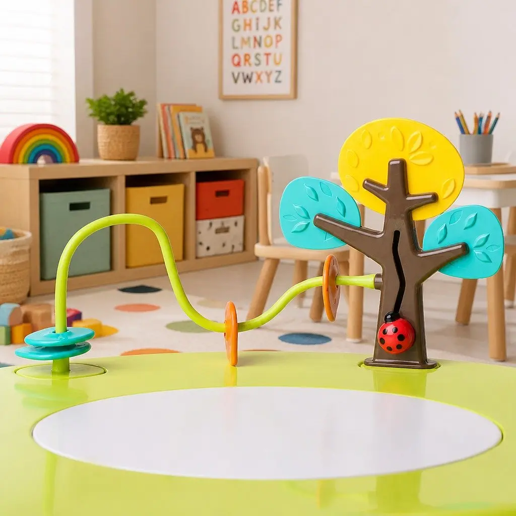 Activity Center Stools Set of 2 Lightweight Portable Furniture for Kids 14.2in Length 8.5in Height