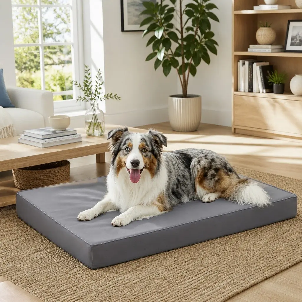 Large Orthopedic Dog Bed with Water-resistant Foam Core