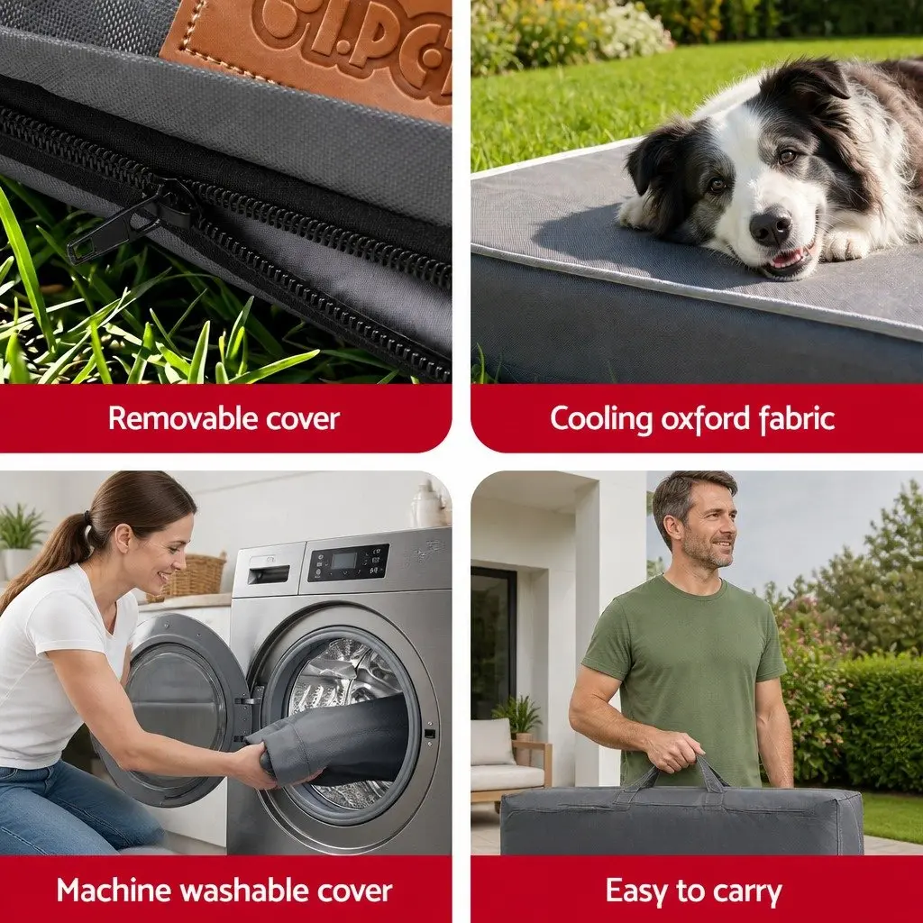 Large Orthopedic Dog Bed with Water-resistant Foam Core